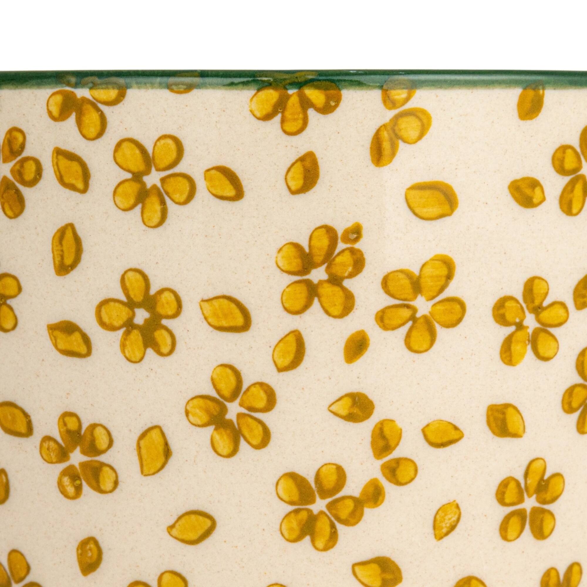 Hello Honey® 5" Flower Print Stoneware Mug Set
